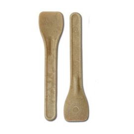 ice cream spoon disposable made from corn starch nature product photo