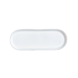 serving plate CLASSIC WHITE Bone China 253 mm x 93 mm product photo