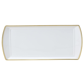 serving plate BURNISHED GOLD Bone China 340 mm x 150 mm product photo