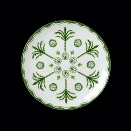 plate SULTAN`S GARDEN Bone China Ø 210 mm white | green product photo