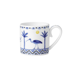 espresso cup SULTAN`S GARDEN BLUE Bone China 120 ml bird product photo