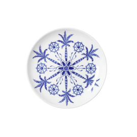 butter dish SULTAN`S GARDEN BLUE Bone China Ø 110 mm white | blue product photo