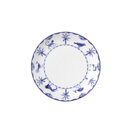 plate SULTAN`S GARDEN BLUE edge pattern Bone China Ø 165 mm white | blue product photo