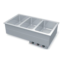 bain marie built-in unit | dry heated | suitable for 2 x GN 1/1 - 200 mm product photo