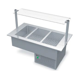 built-in cooling tray with sneeze guard | convection cooling | suitable for 3 x GN 1/1 product photo