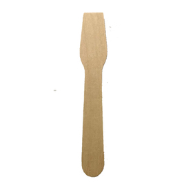 ice cream spoon made from wood waxed L 96 mm product photo