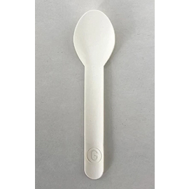 organic ice cream spoon made from paper white L 130 mm product photo