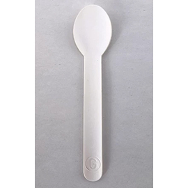 organic ice cream spoon made from paper white L 150 mm product photo