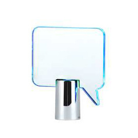LED buffet sign speech bubble with stand inscribable product photo