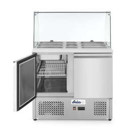 Kühltisch | zweitürig mit Glasdisplay 300L | 230V/310W | 912x702x(H)1330mm product photo