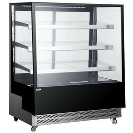 Refrigerated display case with 3 slanted shelves | 650L | Black | 230V/490W | 1200x833x(H)1460mm product photo
