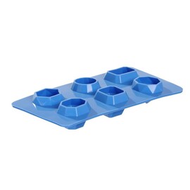 Ice cube tray | gemstone-shaped | blue | 2 pieces | 190 x 105 x (H) 30 mm product photo