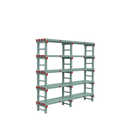 Euro shelf plastic | 5 floors | L 1800 mm x 400 mm H 1450 mm product photo