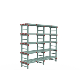 Euro shelf plastic | 5 floors | L 2000 mm x 500 mm H 2450 mm product photo